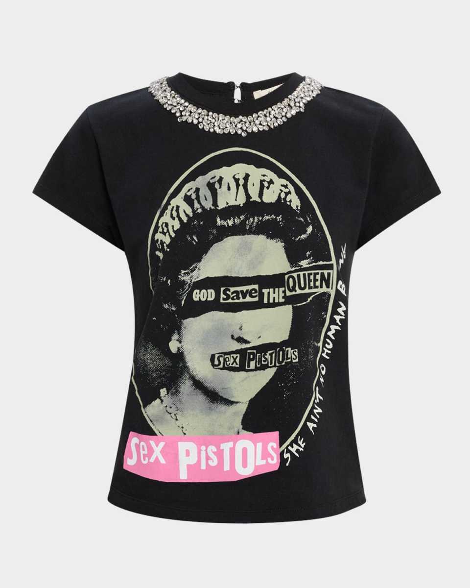 Atlas Embellished Neckline Tee